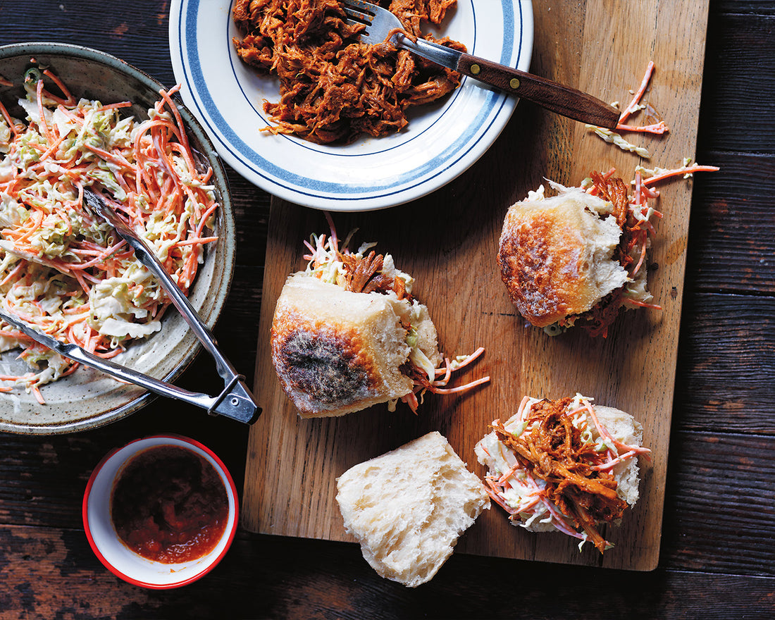 BBQ pork pull-apart sliders