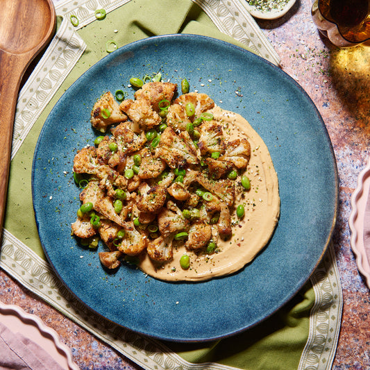 Roast cauliflower miso cream