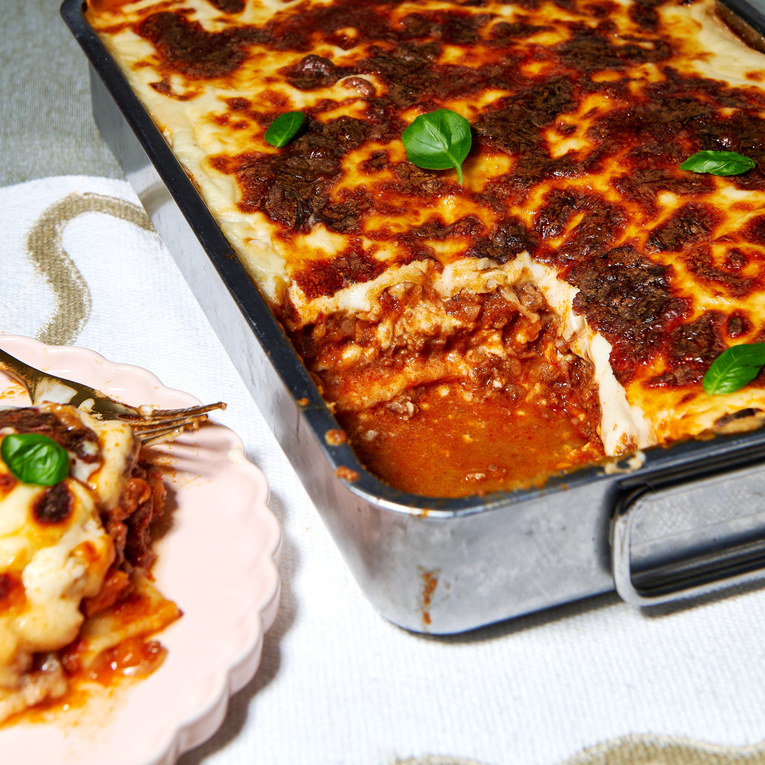 Classic beef lasagne