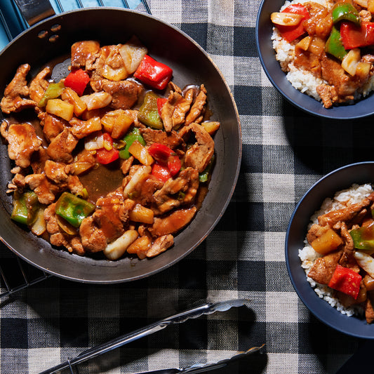 Sweet and sour pork stir fry