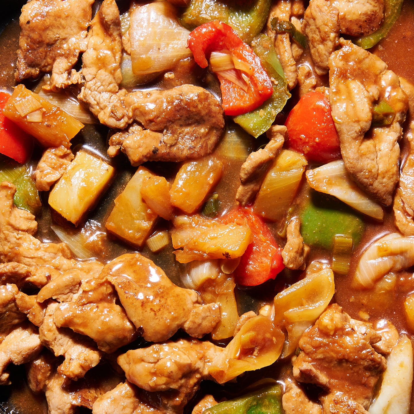 Sweet and sour pork stir fry
