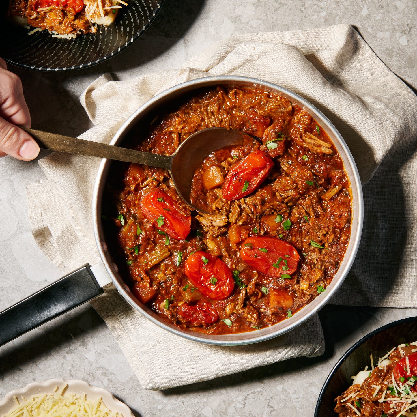 slow cooked lamb ragu