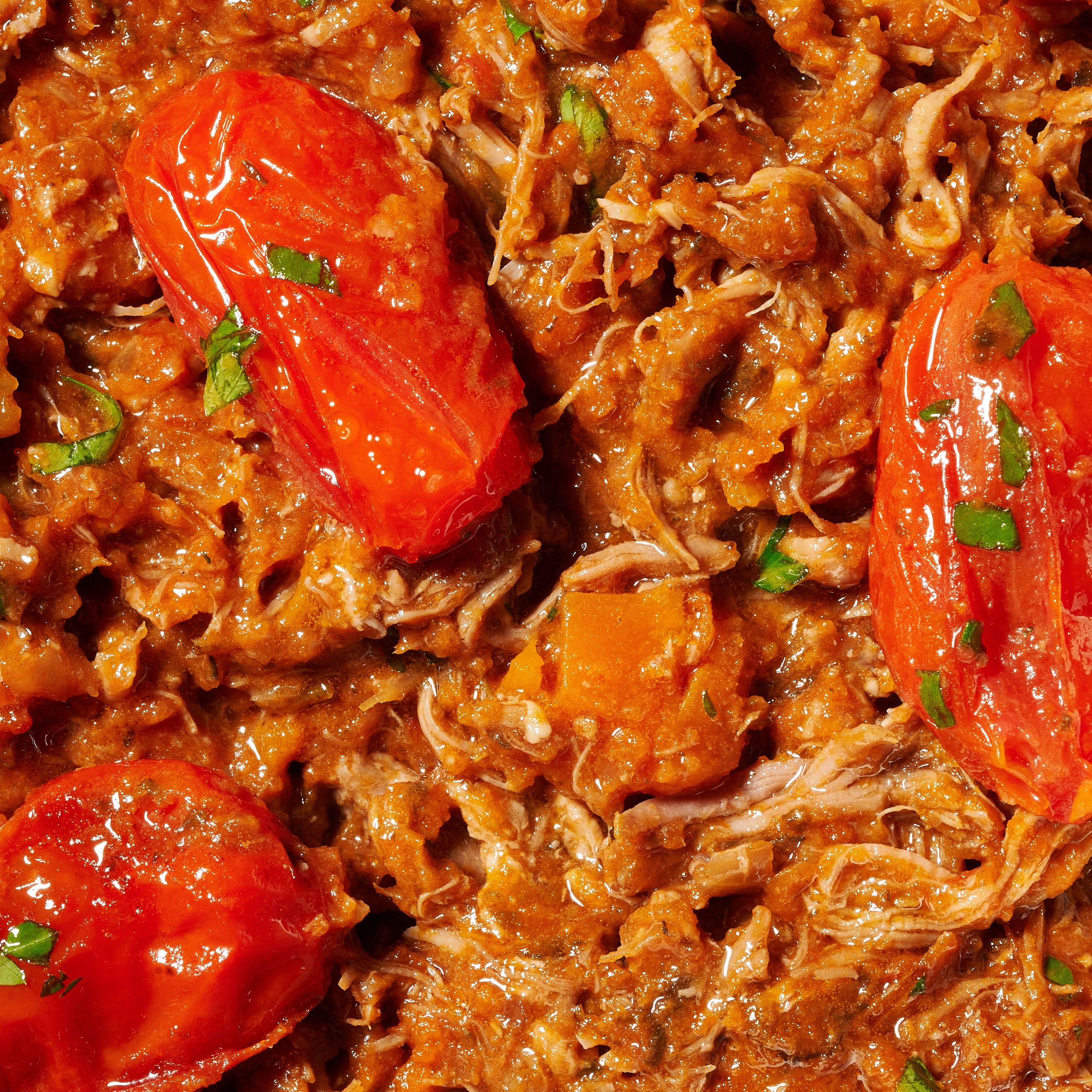 close up of lamb ragu 