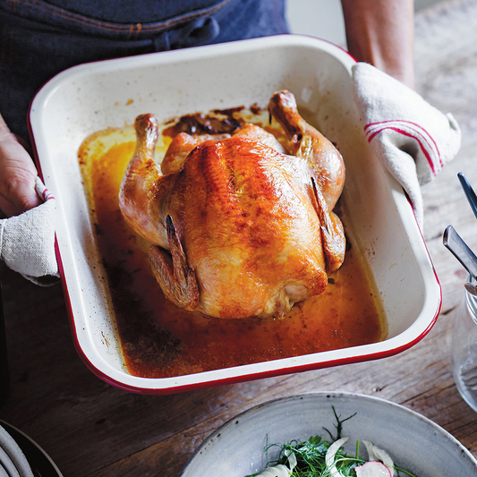 Lemon and thyme free-range brined chicken